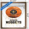 Trends International NBA Denver Nuggets - Drip Basketball 21 Wall Poster, 14.725" x 22.375", Bronze Framed Version view 3