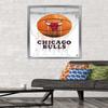 Trends International NBA Chicago Bulls - Drip Basketball 21 Wall Poster, 22.375" x 34", Silver Framed Version view 2