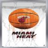 Trends International NBA Miami Heat - Drip Basketball 21 Wall Poster, 22.375" x 34", Silver Framed Version view 1