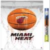 Trends International NBA Miami Heat - Drip Basketball 21 Wall Poster, 22.375" x 34", Poster & Clip Bundle view 1