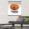 Trends International NBA Miami Heat - Drip Basketball 21 Wall Poster, 22.375" x 34", Poster & Clip Bundle view 2