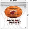 Trends International NBA Miami Heat - Drip Basketball 21 Wall Poster, 22.375" x 34", Poster & Clip Bundle view 3