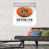 Trends International NBA Brooklyn Nets - Drip Basketball 21 Wall Poster, 22.375" x 34", Poster & Mount Bundle view 2