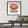 Trends International NBA Atlanta Hawks - Drip Basketball 21 Wall Poster, 22.375" x 34", Black Framed Version view 2