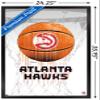 Trends International NBA Atlanta Hawks - Drip Basketball 21 Wall Poster, 22.375" x 34", Black Framed Version view 3