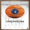 Trends International NBA Minnesota Timberwolves - Drip Basketball 21 Wall Poster, 14.725" x 22.375", Bronze Framed Version view 1