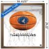 Trends International NBA Minnesota Timberwolves - Drip Basketball 21 Wall Poster, 14.725" x 22.375", Bronze Framed Version view 3