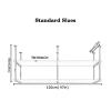 Ceiling Ornament Restaurant Iron Solid Wood Ceiling Shelf Shelves, Shelves Shelf/Bar Hanging Storage Rack Floating Shelf Bracket(Shelf Only) (Size : 100X30X60CM) view 2