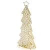 3.5" X 8" X 16" Gold Crystal Christmas Tree view 2