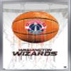 Trends International NBA Washington Wizards - Drip Basketball 21 Wall Poster, 22.375" x 34", Silver Framed Version view 1