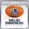 Trends International NBA Dallas Mavericks - Drip Basketball 21 Wall Poster, 22.375" x 34", Silver Framed Version view 1