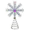 11" LED Lighted Coloring Changing Twinkling Snowflake Christmas Tree Topper view 1