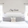 My Vinyl Story 3pc - Be Our Guest - Stay Awhile - Get Comfy - Wall Decals for Door Family Decal Quote Word Sayings Sticker Sign Family Decor Removable Vinyl for Office Guest Room Home 36x9 Inches view 3
