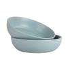 10 Strawberry Street Wazee Matte 9"/48oz Serving Bowl, Set of 2, Mineral Blue view 1