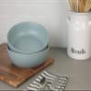 10 Strawberry Street Wazee Matte 9"/48oz Serving Bowl, Set of 2, Mineral Blue view 3