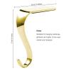 Sunshane 7 Pieces Christmas Stocking Holders Mantel Hanger Hooks Xmas Mantle Grips Set Safety Hang Stocking Clips for Christmas Party Decoration (Gold) view 2