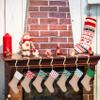 Sunshane 7 Pieces Christmas Stocking Holders Mantel Hanger Hooks Xmas Mantle Grips Set Safety Hang Stocking Clips for Christmas Party Decoration (Gold) view 3