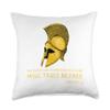 Ancient Greek Philosophy Quote - Aristotle On Being Free Throw Pillow view 1