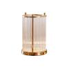 Flower Vase Modern Frame Cylinder Clear Vase Gold Small + Large Glass Flower Vase with Metal Rack Stand Centerpiece for Home Office Wedding Vase for Decor (Size : Small) view 1