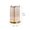 Flower Vase Modern Frame Cylinder Clear Vase Gold Small + Large Glass Flower Vase with Metal Rack Stand Centerpiece for Home Office Wedding Vase for Decor (Size : Small) view 2