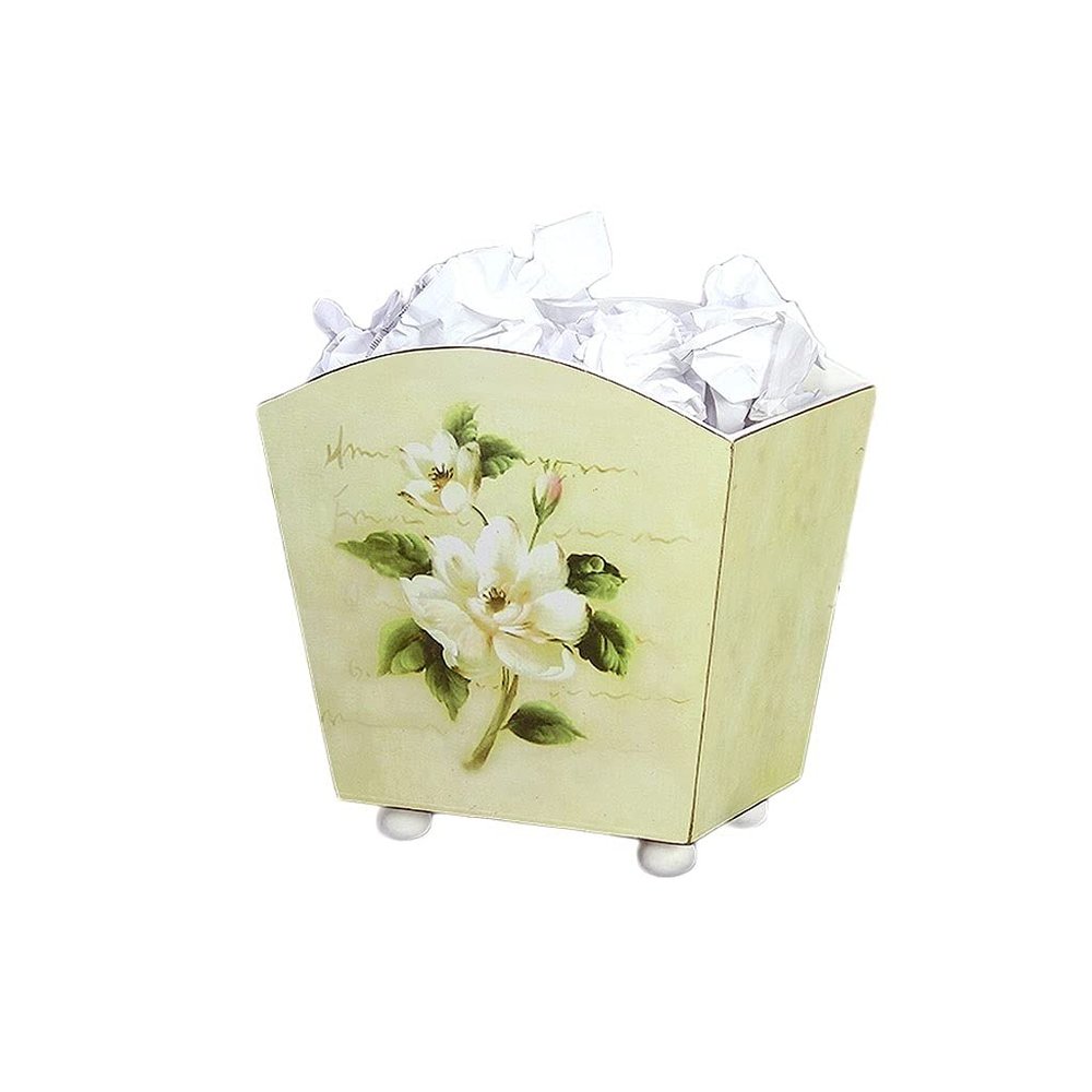 BDPP Trash Can Square Trash Can Retro Garbage Can No Lid Garbage Bin Suitable for Bedroom Living Room Office USO Interior y Exterior (Color : B)