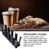 4 Grids Coffee Cup Dispenser, Disposable Paper Cup Holder Organizer Cup Lid Holder Dispenser Organizer for Coffee Milk Tea Shop Restaurant view 3