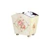 BDPP Trash Can Square Trash Can Retro Garbage Can No Lid Garbage Bin Suitable for Bedroom Living Room Office USO Interior y Exterior (Color : A) view 1
