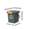 BDPP Trash Can 8L/2.1 Gallons Trash Can Square Garbage Can Plastic Garbage Bin Suitable for Bedroom Bathroom Kitchen Living Room USO Interior y Exterior (Color : B) view 2