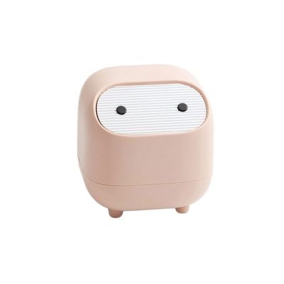 BDPP Trash Can Desktop Trash Can Press-Type Garbage Can Mini Cute Garbage Bin Suitable for Coffee Table Desk Dressing Table USO Interior y Exterior (Color : B)