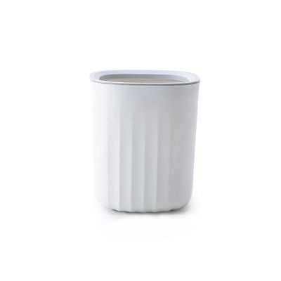 BDPP Trash Can Desktop Trash Can Light Luxury Garbage Can Plastic Garbage Bin Suitable for Home,Office,with Pressure Ring Design USO Interior y Exterior (Color : B)