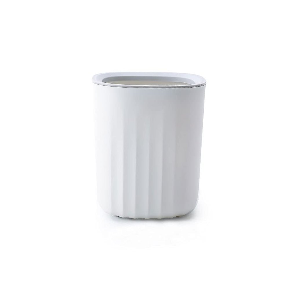 BDPP Trash Can Desktop Trash Can Light Luxury Garbage Can Plastic Garbage Bin Suitable for Home,Office,with Pressure Ring Design USO Interior y Exterior (Color : B)
