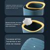 BDPP Trash Can Desktop Trash Can Light Luxury Garbage Can Plastic Garbage Bin Suitable for Home,Office,with Pressure Ring Design USO Interior y Exterior (Color : B) view 3