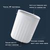 BDPP Trash Can Desktop Trash Can Light Luxury Garbage Can Plastic Garbage Bin Suitable for Home,Office,with Pressure Ring Design USO Interior y Exterior (Color : B) view 4