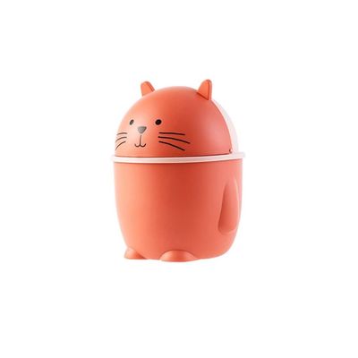 BDPP Trash Can Trash Can with Lid Cute Desktop Garbage Can Mini Garbage Bin Suitable for Dressing Table Bedroom Office USO Interior y Exterior (Color : A)