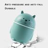 BDPP Trash Can Trash Can with Lid Cute Desktop Garbage Can Mini Garbage Bin Suitable for Dressing Table Bedroom Office USO Interior y Exterior (Color : A) view 3
