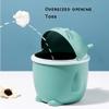 BDPP Trash Can Trash Can with Lid Cute Desktop Garbage Can Mini Garbage Bin Suitable for Dressing Table Bedroom Office USO Interior y Exterior (Color : A) view 4