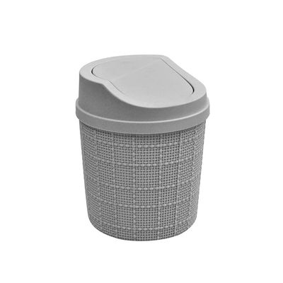 BDPP Trash Can Mini Trash Can with Lid Cute Desktop Garbage Can Round Garbage Bin Suitable for Home Office Dormitory USO Interior y Exterior (Color : C)