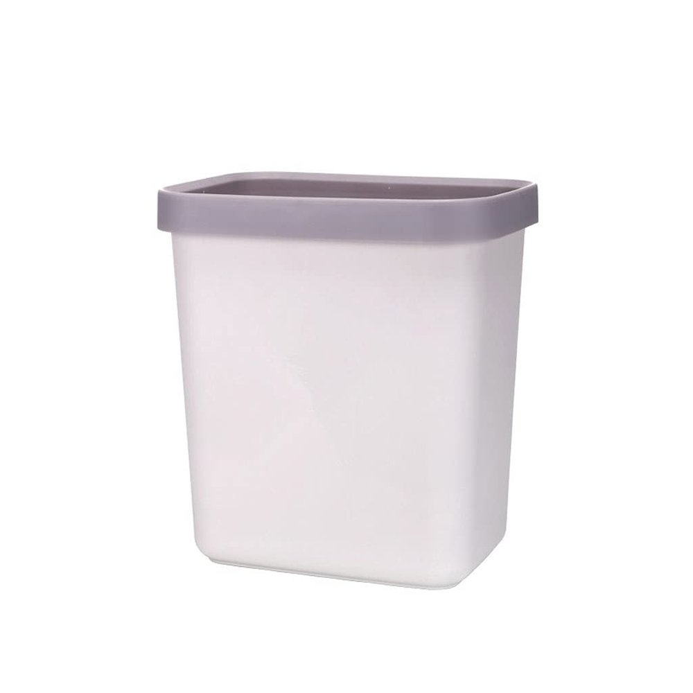 BDPP Trash Can Mini Desktop Trash Can Ultra-Thin Plastic Garbage Can Square Garbage Bin Suitable for Kitchen Bedroom Bathroom USO Interior y Exterior (Color : C)