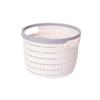 BDPP Trash Can Mini Trash Can Desktop Garbage Can Simple Garbage Bin Suitable for Dressing Table Office Desk-with Pressing Ring USO Interior y Exterior (Color : B) view 1