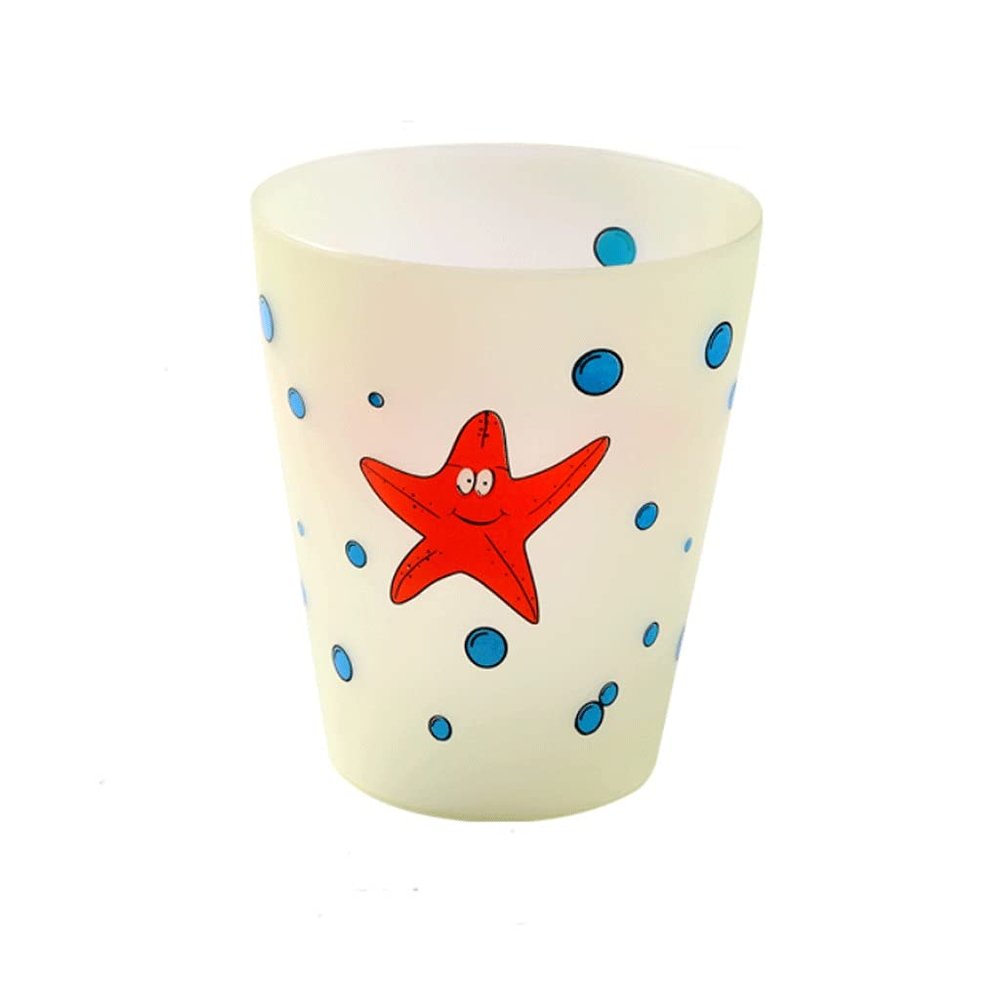 BDPP Trash Can Lidless Trash Can Cute Creative Garbage Can Translucent Garbage Bin Suitable for Living Room Bedroom Bathroom Kitchen USO Interior y Exterior (Color : B)