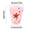 BDPP Trash Can Lidless Trash Can Cute Creative Garbage Can Translucent Garbage Bin Suitable for Living Room Bedroom Bathroom Kitchen USO Interior y Exterior (Color : B) view 2