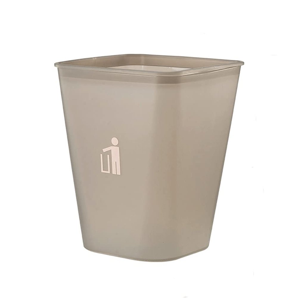 BDPP Trash Can Lidless Trash Can Modern Garbage Can Square Garbage Bin Suitable for Bedroom Kitchen Bathroom-with Pressure Ring USO Interior y Exterior (Color : A)