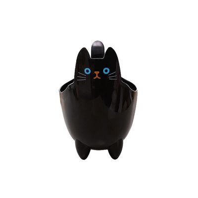 BDPP Trash Can Trash Can Without Lid Desktop Garbage Bin Cute Garbage Can Suitable for Bedroom Study Dressing Table Desktop USO Interior y Exterior (Color : B)