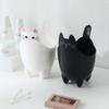 BDPP Trash Can Trash Can Without Lid Desktop Garbage Bin Cute Garbage Can Suitable for Bedroom Study Dressing Table Desktop USO Interior y Exterior (Color : B) view 4