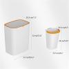 BDPP Trash Can Multifunctional Trash Can Sorted Garbage Can Wheeled Garbage Bin Suitable for Living Room Bathroom Bedroom Kitchen USO Interior y Exterior view 2