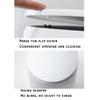 BDPP Trash Can Trash Can with Lid Round Garbage Can Large-Capacity Garbage Bin,12L/3.1 Gallons Suitable for Bedroom Kitchen Bathroom USO Interior y Exterior (Color : A) view 4