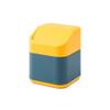 BDPP Trash Can Cute Mini Trash Can Countertop Garbage Can Plastic Garbage Bin Suitable for Car Office Family-with Swing Cover USO Interior y Exterior (Color : A) view 1