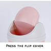 BDPP Trash Can Mini Cute Trash Can,Desktop Garbage Can,Plastic Garbage Bin,Suitable for Office Desktop Kitchen-with Swing Cover USO Interior y Exterior (Color : A) view 4