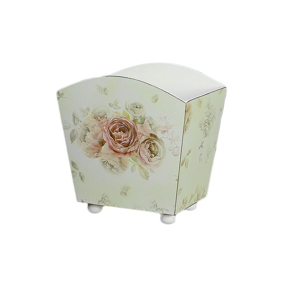 BDPP Trash Can Square Trash Can Retro Garbage Can No Lid Garbage Bin Suitable for Bedroom Living Room Office USO Interior y Exterior (Color : C)