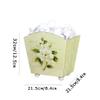 BDPP Trash Can Square Trash Can Retro Garbage Can No Lid Garbage Bin Suitable for Bedroom Living Room Office USO Interior y Exterior (Color : C) view 2